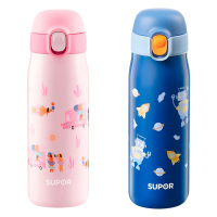 苏泊尔保温杯450ml萌趣机器人系列KC45FR22(颜色随机)