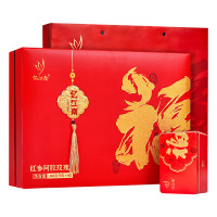 忆江南红参阿胶玫瑰茶清润回甘自在舒畅大片果肉礼盒装360g