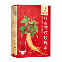 忆江南红参阿胶玫瑰茶辅料丰富颗粒殷红果肉饱满口味甘甜盒装130g