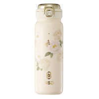 爱仕达保温杯430mL繁花轻语纯钛弹跳RWS43B17Q-W