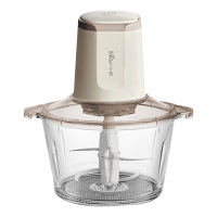 小熊切碎机2L加厚玻璃碗6秒速绞短轴刀易清洗QSJ-E03C8