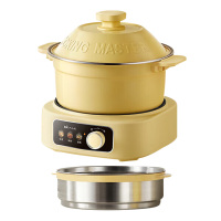 小熊电热火锅2.5L蒸笼2L高温保护上蒸下炖DHG-D25W3