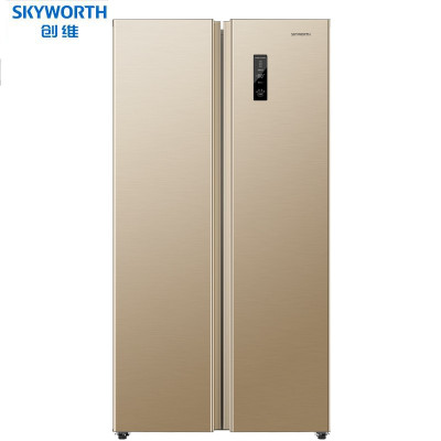 创维(Skyworth)412L双开门变频风冷无霜冰箱对开门家用节能电冰箱 BCD-412WLQ 普利金