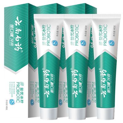 金口健牙膏益优清新冰柠薄荷型(益优冰柠)145g*3