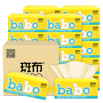 斑布(Babo)BASE系列抽纸面巾纸 BCTR100D12 /提