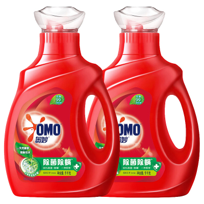 奥妙(omo)除菌除螨洗衣液1kg*2