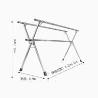 佳帮手不锈钢落地晾晒架2米