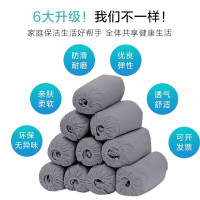 JAJALIN无纺布鞋套(100只装)一次性布鞋套室内脚套加厚加大防尘耐磨防滑家用均码通用(包)