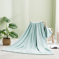 罗莱(LUOLAI)家纺 法兰绒毯子超柔毛毯 素色牛奶绒膝盖毯 100*140cm