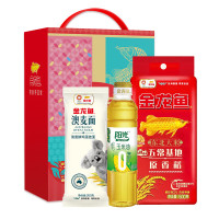 金龙月调味品礼包(原香稻大米500G+玉米油400ml+鸡蛋挂面200g)