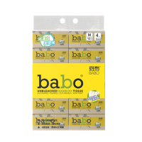 斑布 抽纸80抽12包纸面巾6D立体压花餐巾纸竹浆本色可湿水面巾纸(BKR80E12)