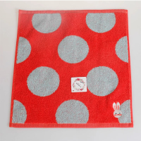 金号纯棉红色方巾31*30CM*2条 9813