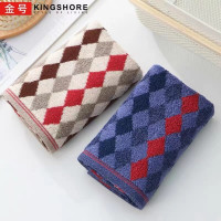 金号毛巾2条 赤金提缎花式线毛巾G1745 随机色发货