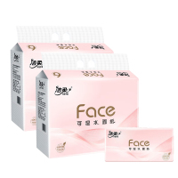 洁柔牌纸面巾12包 金粉立体压花软抽 90抽3层6包装*2提(TR054501A)