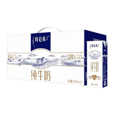 蒙牛(MENGNIU) 特仑苏 纯牛奶苗条装250ml×12盒