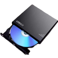 得力 建兴(LITEON)8倍速 外置光驱 DVD刻录机 移动光驱 外接光驱 黑色