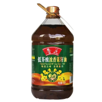 鲁花低芥酸浓香菜籽油物理压榨 5L/瓶