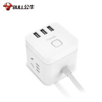 公牛 BULL 多功能USB延长线插座 魔方插座/插线板/插排/拖线板 GN-U8303U 1.5米