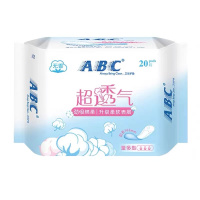 ABC劲吸棉柔护垫163mm超薄透气迷你卫生巾20片/包