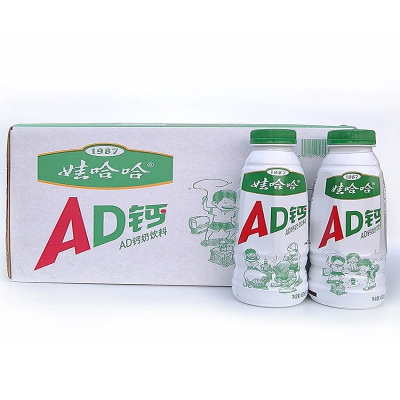 娃哈哈瓶装AD钙奶原味450ml*15瓶整箱