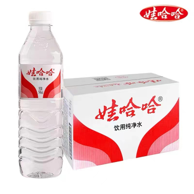 娃哈哈饮用水纯净水596ml*24瓶整箱50件