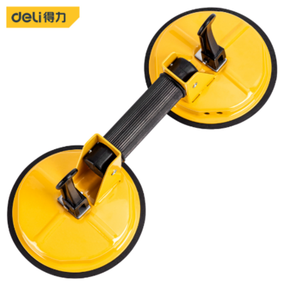 得力工具 DL-XP32玻璃吸盘活动二爪150kg铸铁(黄)(个)