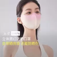 蕉下 小颜腮红护眼角轻薄透气防晒防紫外线口罩AL39024 砂焦玫瑰