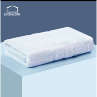 乐扣乐扣缎档毛巾纯棉强吸水不易滋生细菌A类 蓝色(33*72cm)