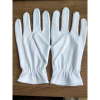 纯棉松紧带款式白色手套劳保作业1双