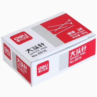 得力0016大头针 2#手工直别针金属固定针财务文具 10盒/组