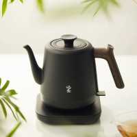 鸣盏烧水壶家用电热水壶泡茶专用茶艺壶煮茶壶泡茶壶煮茶器 颜色禅黑 容量0.8L MZ153
