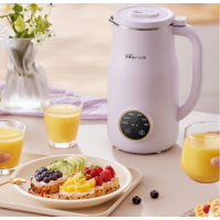 小熊豆浆机 破壁免滤密闭熬煮智能预约全自动免清洗 紫色 DJJ-E02J1