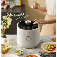 小熊电饭煲迷你家用3-4人 一键快煮饭多功能配蒸笼元釜内胆 3L DFB-C30D 白色