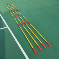 跳高杆训练 跳高摸高杆 跳高杆子跳高训练器材玻璃纤维钢杆儿童 1根碳素玻璃钢杆4米