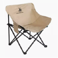徽羚羊云休户外折叠椅子便携月亮椅-低背款折叠椅露营月亮椅休闲椅子躺椅尺寸:43*43*65cm 奶茶色