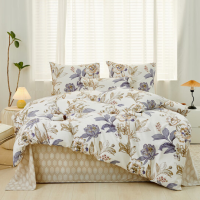 绮露简欧活性云锦棉四件套-叶琳娜 QL-TJ2405 被套200*230 床单230*250cm 枕套48*74cmX2