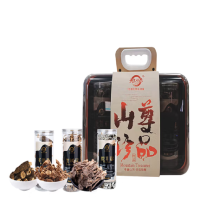 天生好果山珍尊品221款 羊肚菌45g 鹿茸菇68g 茶树菇108g 六格间隔层板一套