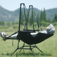 迪飞客高背户外铝合金秋千摇椅耐磨轻量化折叠露营椅便携式