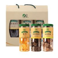 中粮山萃食用菌山珍礼盒3桶装(银耳50g 原木黑木耳150g 原木香菇150g)350g