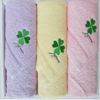 洁丽雅三条礼盒装全棉刺绣毛巾-W1317 (68*33cm/75g*3条)