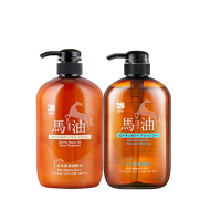 蝶印马油礼品2件套装清爽控油洗发600ml+滋养护发600ml
