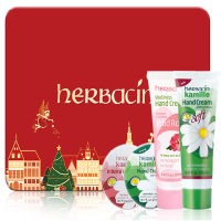Herbacin 贺本清小甘菊新愿礼盒(新经典20ml+特润20ml+清爽20ml+玫瑰软管20ml)