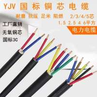 RCV 国标YJV 3*2.5 铜芯低压电缆 1米