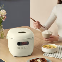 小熊电饭煲多功能迷你柴火饭预约煲汤煮粥锅煮饭煲2L DFB-B20N2 米白色