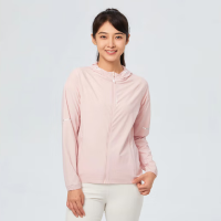 思凯乐 女款经编弹力夹克防晒衫袖子反光条 S码-4XL码 F2503393 粉色