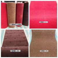 入户门地垫防水抗污防滑暗红色拉花1.8*1.2m