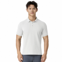 思凯乐 男款春夏运动翻领速干短袖POLO衫 S码-3XL码 F4516605 砾石灰