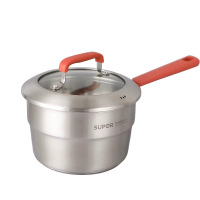 苏泊尔(SUPOR)加厚加高奶锅带蒸笼牛奶热奶锅单柄汤锅极光系列 ST18CC1 直径 18cm