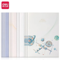 得力 缝线小清新笔记本A5(40页)5本