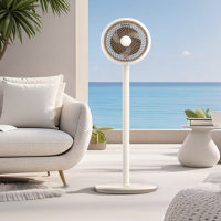 艾美特 简约风轻音遥控落地循环扇超密格栅 FA15-R3